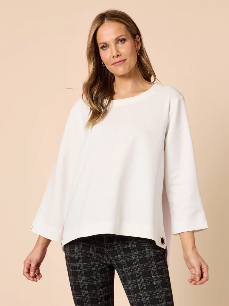 Provence Top — relaxed mid-weight top with a round neckline | Sonella