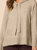Cirque Hooded Spot Diamante Knit Jumper — relaxed hooded knit pullover with diamante spot appliqués | Sonella