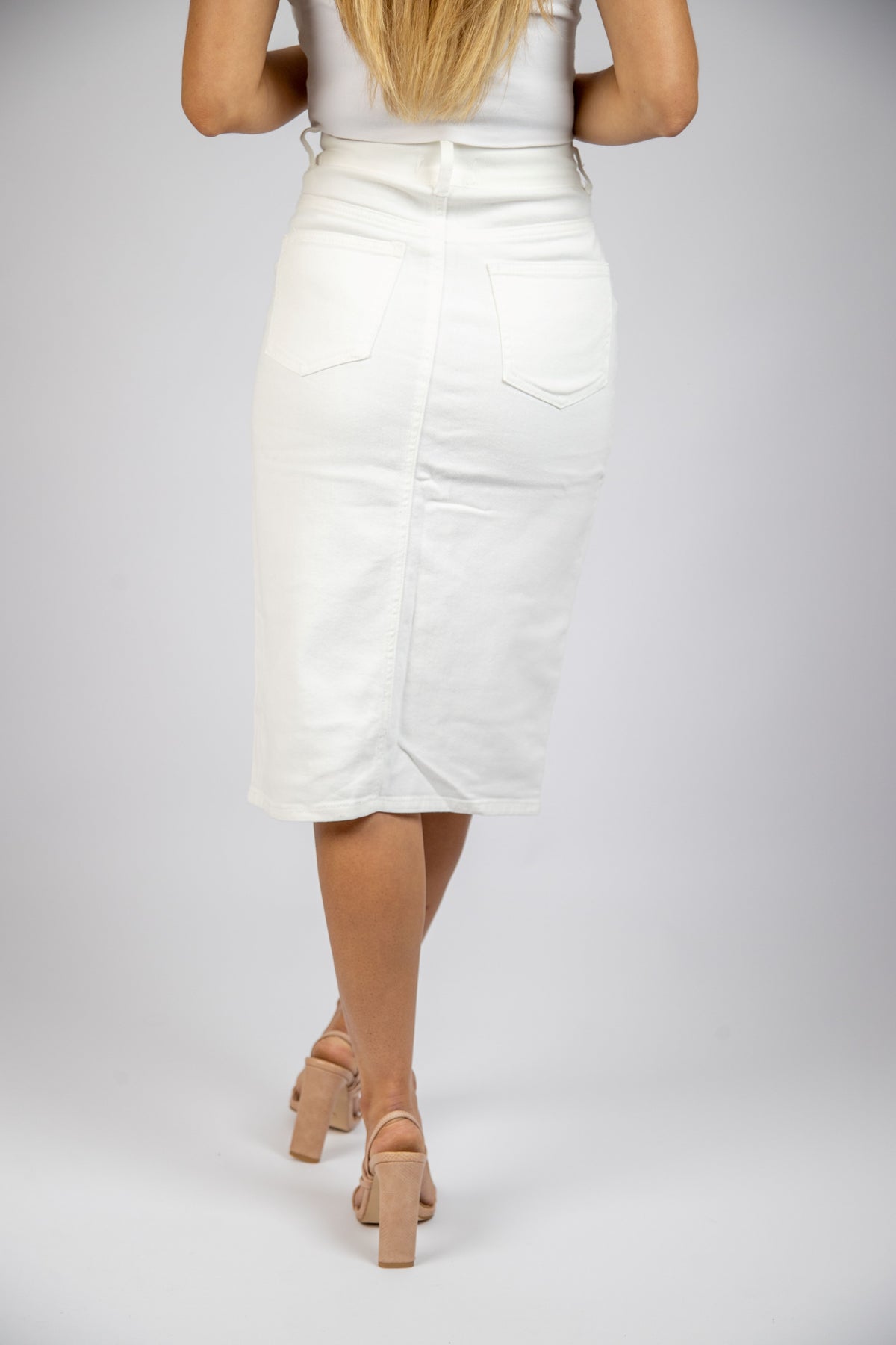Midi Denim Skirt — alternate view 4 of 4 | Sonella