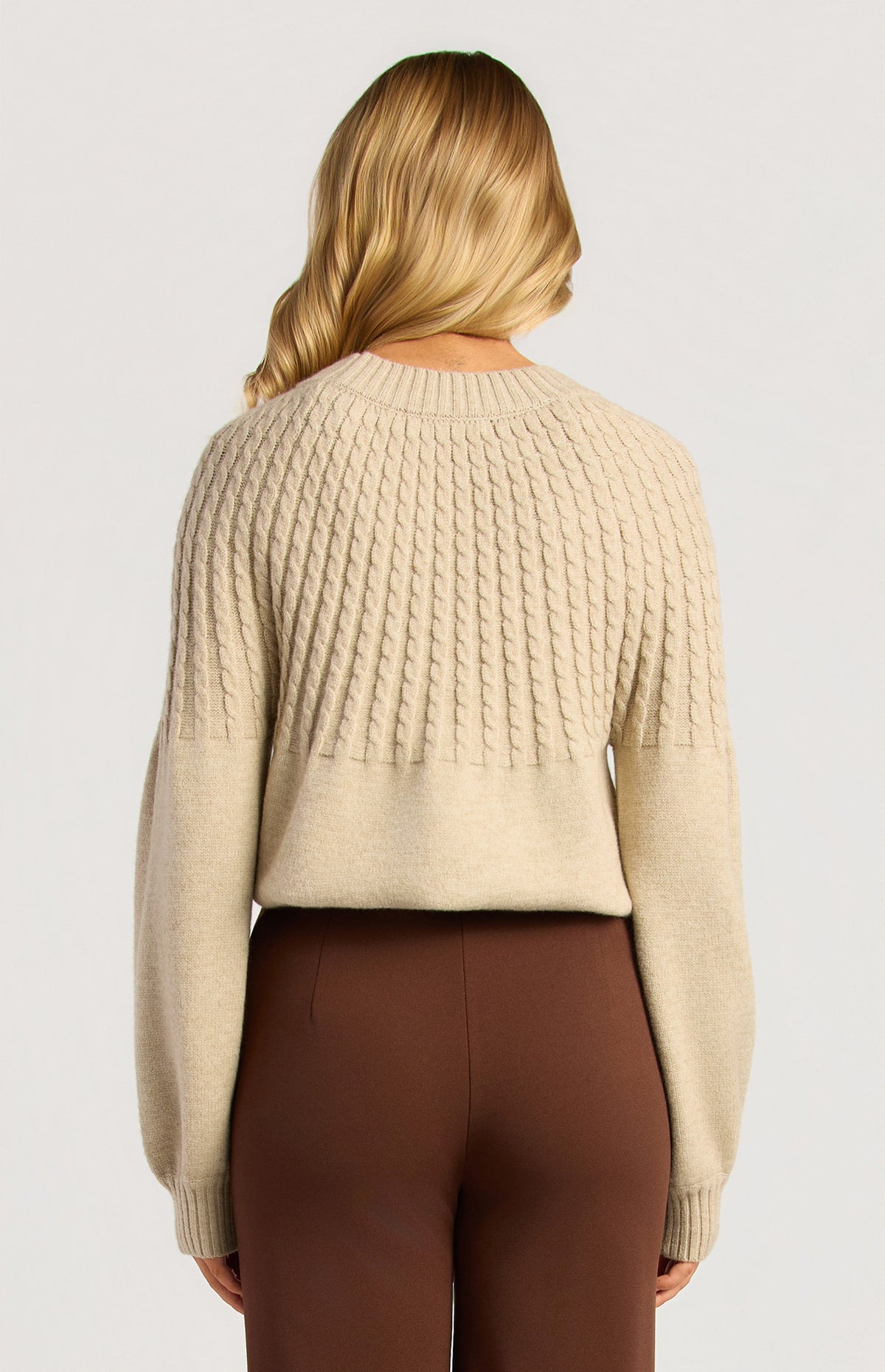 Gradient Cable Knit Jumper — alternate view 5 of 5 | Sonella