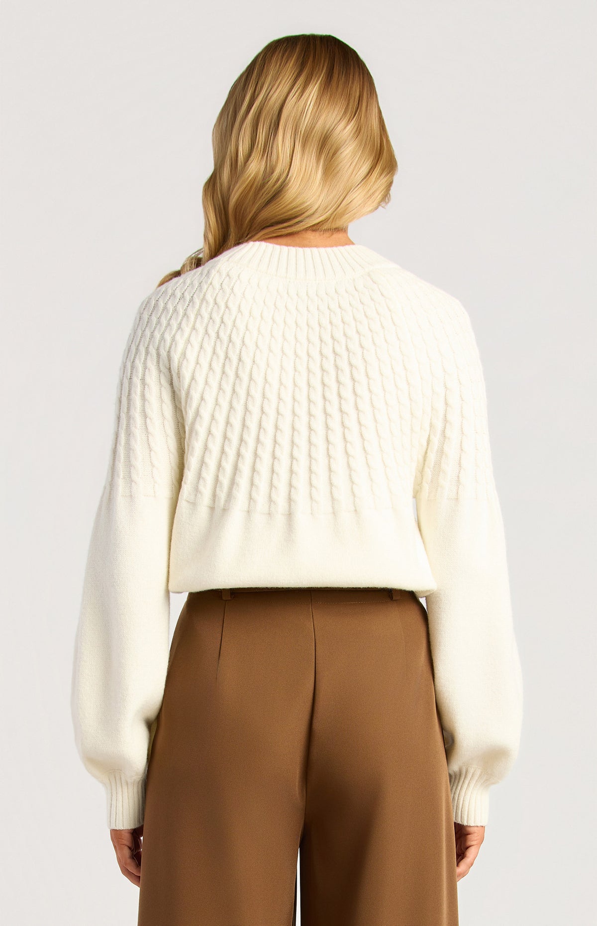 Gradient Cable Knit Jumper — alternate view 3 of 5 | Sonella