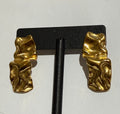 Irregular Drop Earrings — Free-form drop earrings in gold or silver, lightweight and waterproof | Sonella
