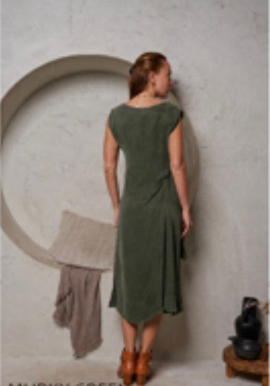 Athena Luxe Cupro Midi Dress — alternate view 3 of 3 | Sonella