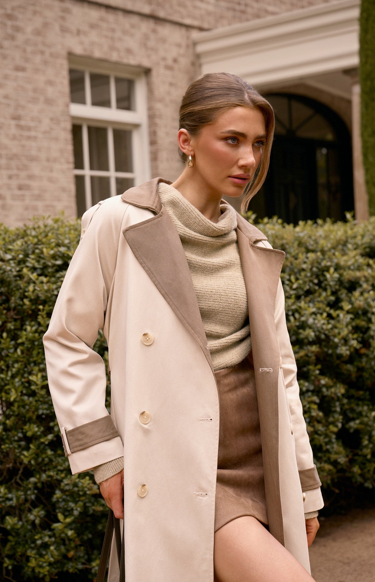 Long Line Double Breasted Coat — alternate view 2 of 4 | Sonella