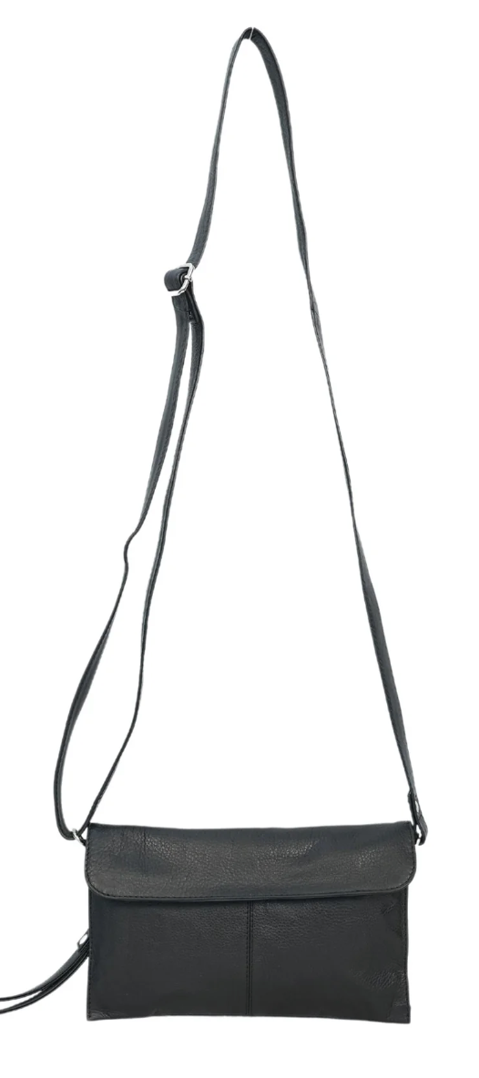 Houston Fashions Small Crossbody Bag — small RFID-protected crossbody bag with two zip pockets | Sonella