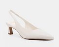 Ivara — pointed-toe slingback heel on a 5.5cm low block heel. PETA-approved vegan | Sonella