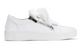 Jovi Sneaker — leather sneaker in aniline calf napa, with a side zip, oversized laces and removable insoles | Sonella