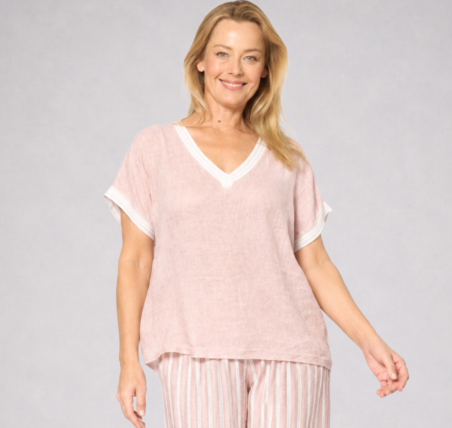 Striped Linen Top