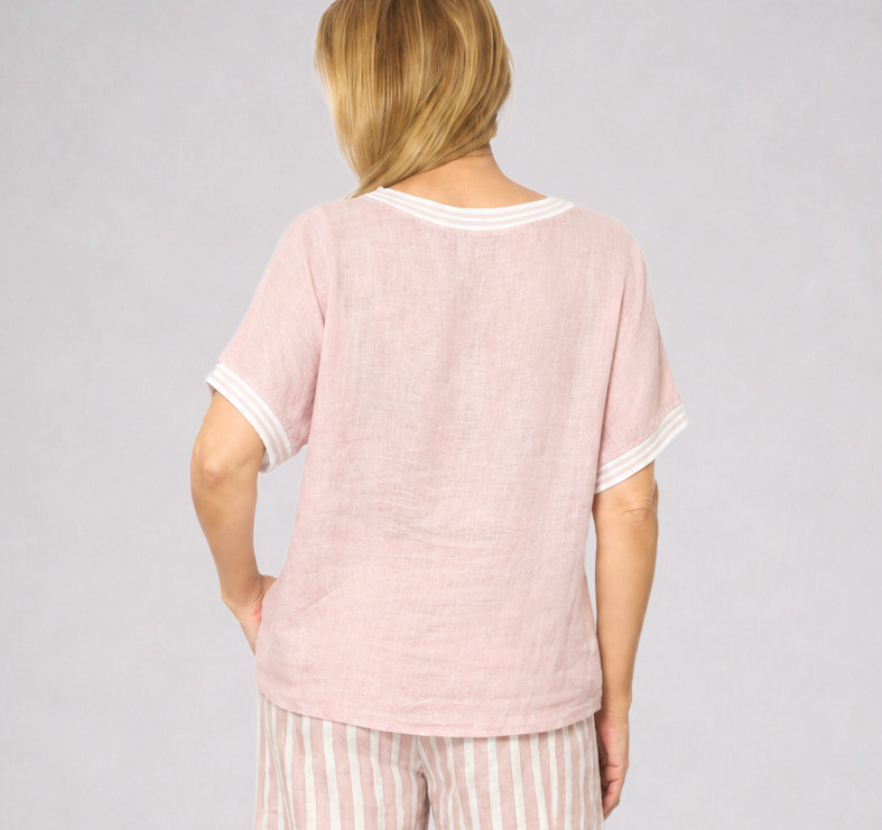 Striped Linen Top