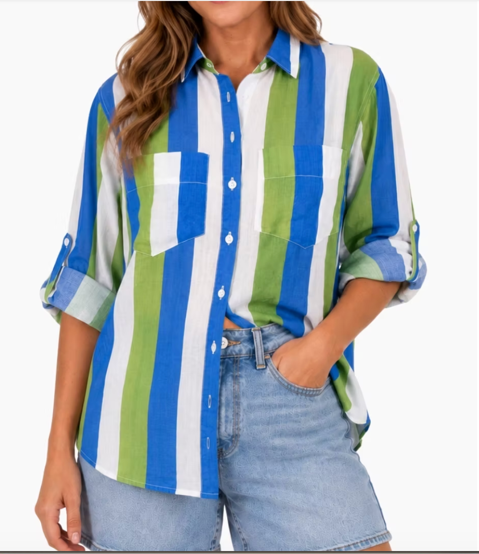 SS Stripe Linen Shirt