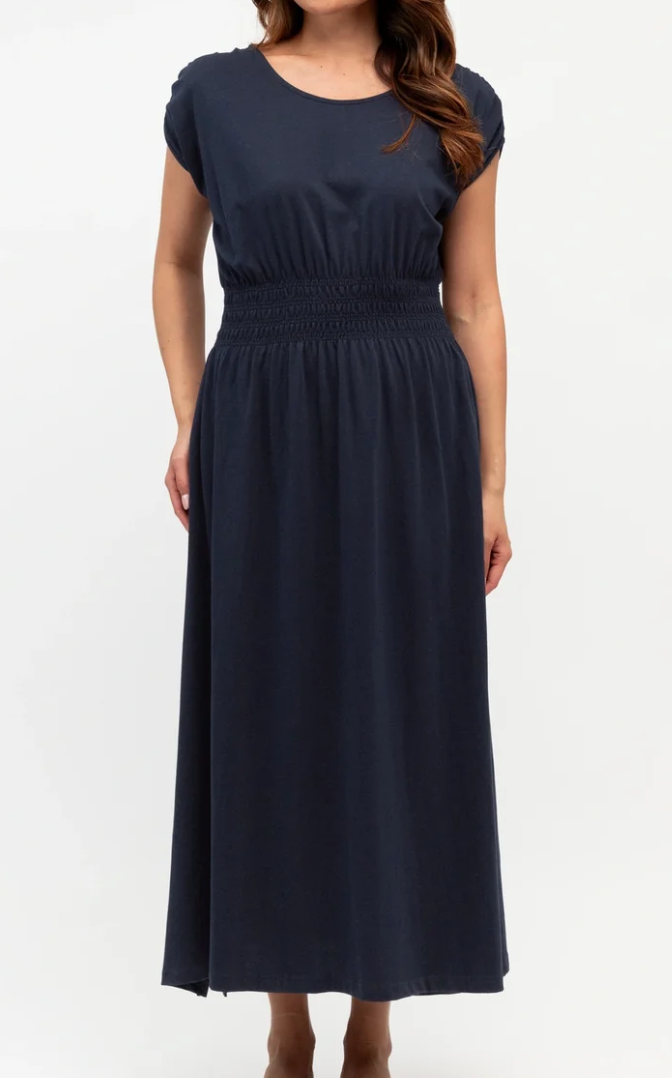 LOL Shirred Waist Maxi Dress