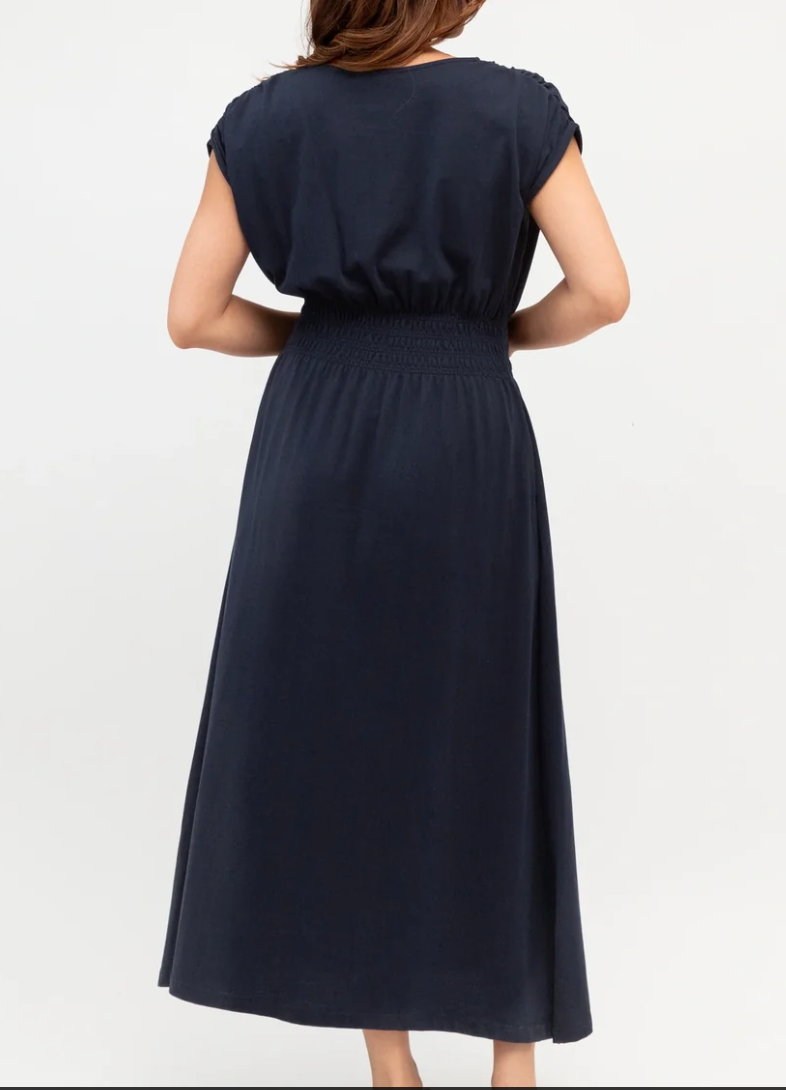 LOL Shirred Waist Maxi Dress