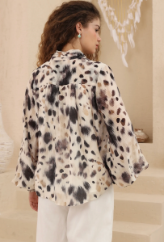 Long Sleeve Animal Print Top — alternate view 3 of 4 | Sonella