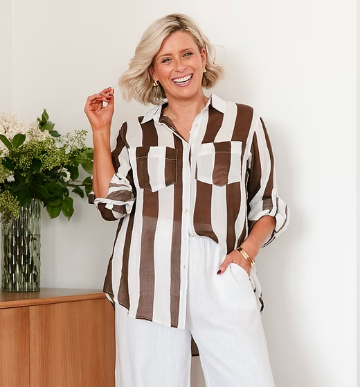 SS Stripe Linen Shirt