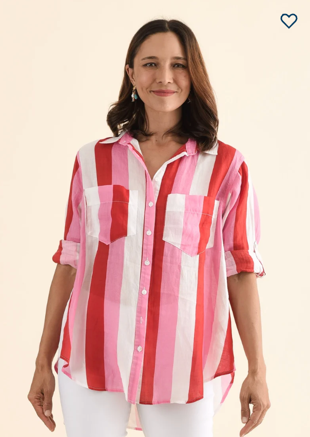 SS Stripe Linen Shirt