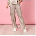 Opera Wide Leg Pant — high-rise pull-on wide-leg pant in satin-finish viscose | Sonella